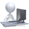 Working On Computer - PowerPoint Animation