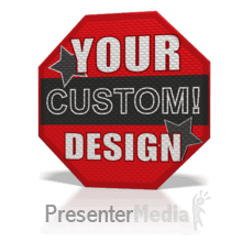 Custom Sign Spinning Presentation clipart