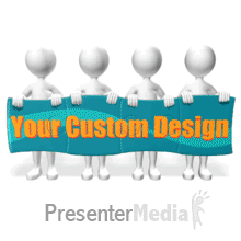 Stick Figures Puzzle Custom Presentation clipart