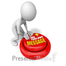 Stick Figure Help Button Text Presentation clipart