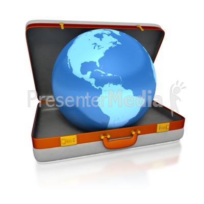 globe suitcase
