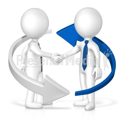 Business Handshake Arrow Great Powerpoint Clipart For Presentations Presentermedia Com