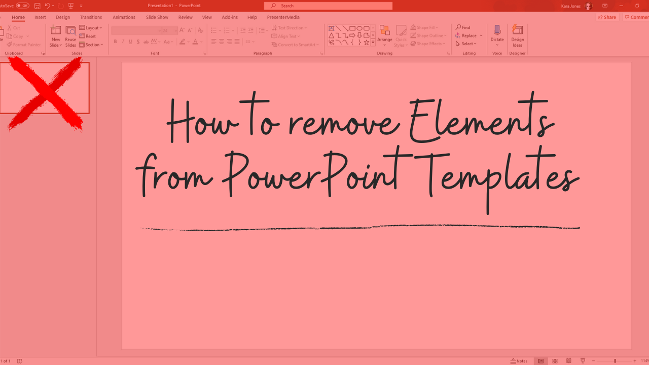 How to Remove Elements from PowerPoint Templates