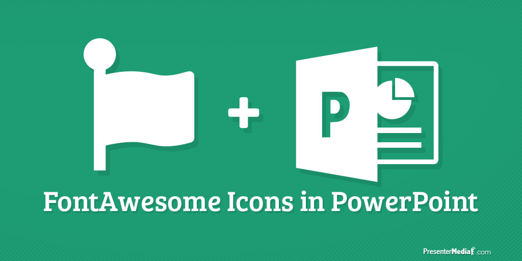 A feature image preview for the blog FontAwesome Icons in PowerPoint.