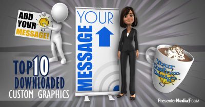 A collage of custom clip art from presentermedia.com