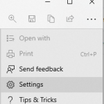 Snip and Sketch options icon open to settings 