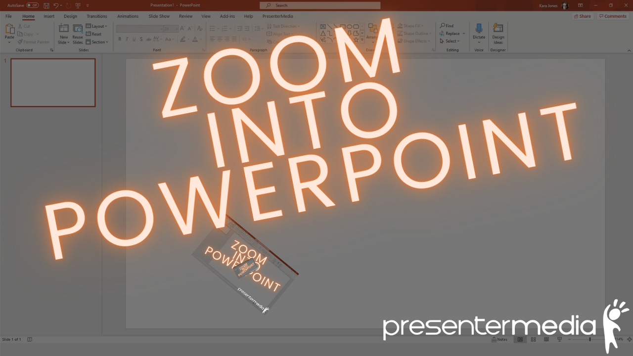 A feature image preview for the blog Microsoft PowerPoint Zoom Feature Tutorial.