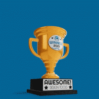 Trophy GIF jumping animation