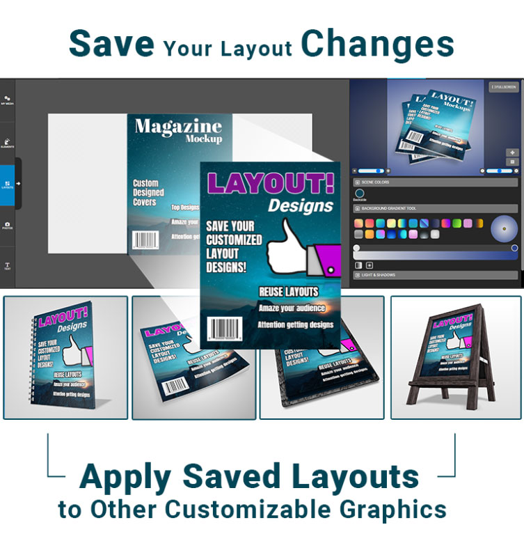 Save you layout designs graphic