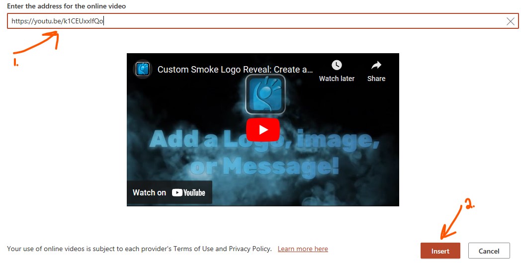 Add a YouTube video to PowerPoint