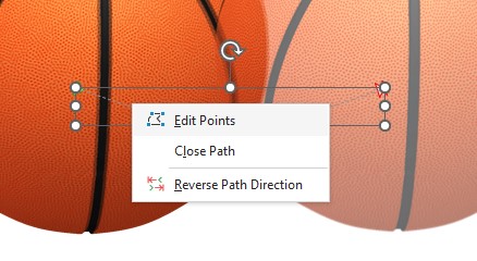 Edit path points.