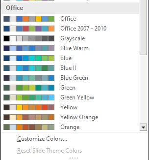 Office theme colors