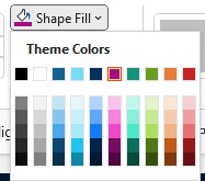 Theme accent colors in Powerpoint.