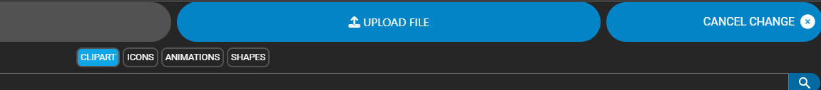 A preview of an upload window in media explorer.