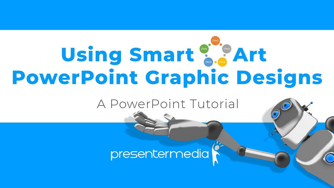 A feature image preview for the blog Using Smart Art PowerPoint Graphic Designs.