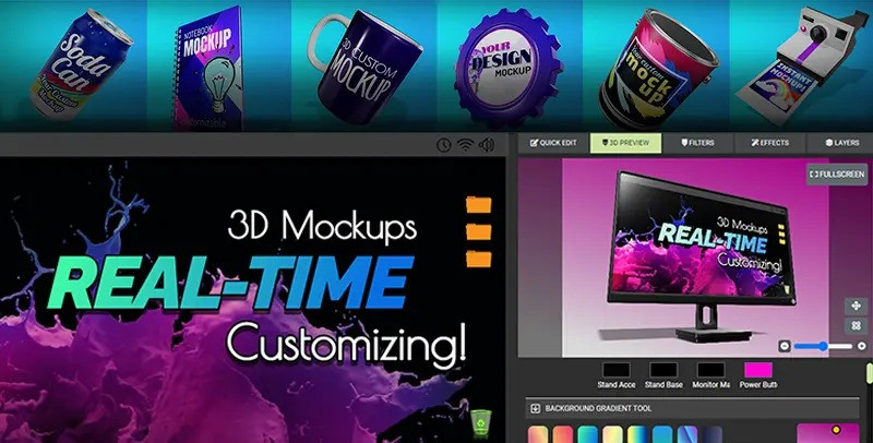 A feature image preview for the blog Tutorial - How to Use the 3D Graphics Maker to Customize Designs.