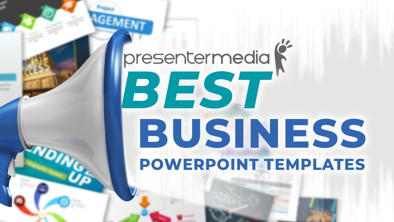 A feature image preview for the blog Best Business PowerPoint Templates from PresenterMedia.