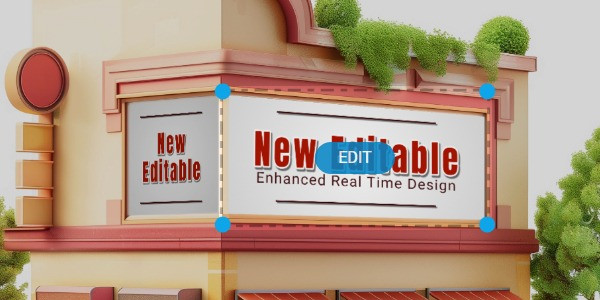 A feature image preview for the blog Enhanced Editable Design Area for Clipart Design Templates.