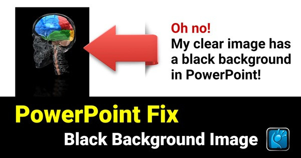 A feature image preview for the blog Help! Images have black background in PowerPoint | Get the Fix.