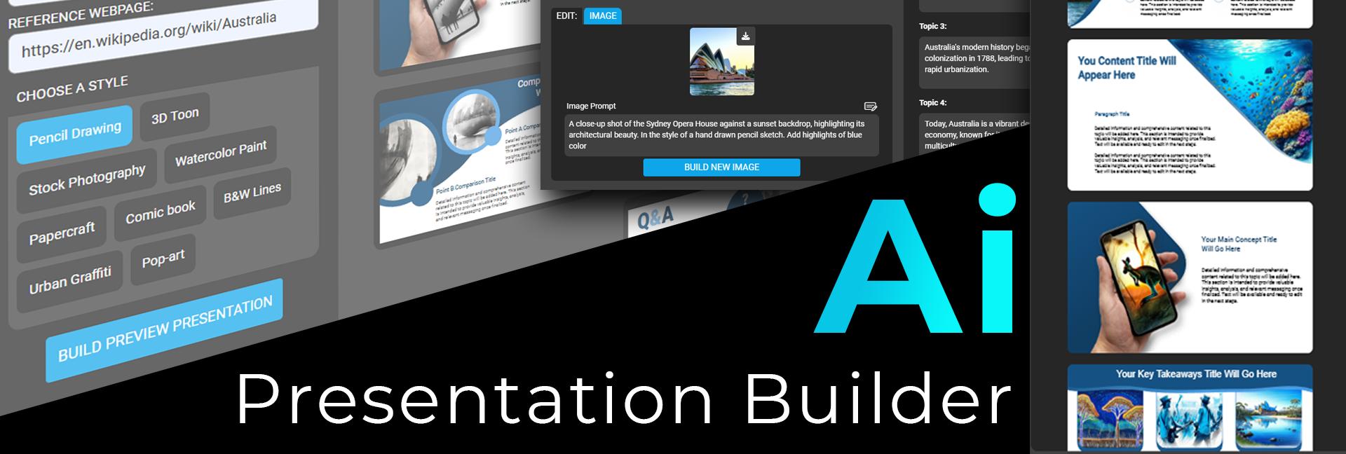 A feature image preview for the blog Beta Release of AI Presentation Builder: Build Your Perfect Presentation in Minutes.